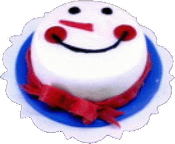 Dollhouse Snowman Holiday Cake 1:12 Scale Miniature Dessert Food - MiniatureCrush