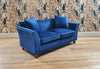 Dollhouse Sofa Couch Royal Blue Modern Style 1:12 Scale Miniature Furniture