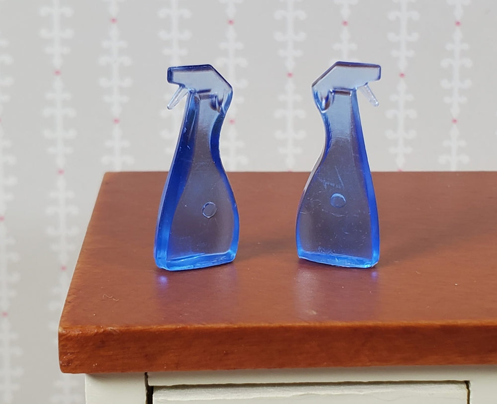 Dollhouse Spray Bottle Blank 2 Pack Window Cleaner Modern Miniature 1:12 Scale - Miniature Crush