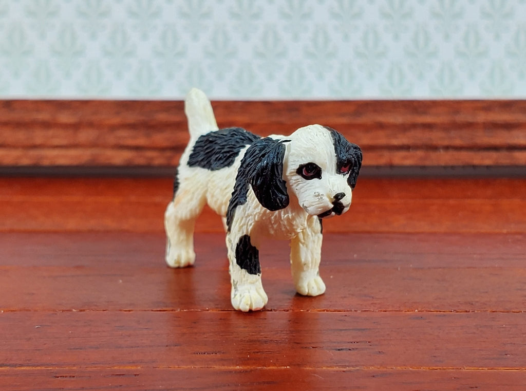 Dollhouse Springer Spaniel Puppy Dog Pet 1:12 Scale Miniature
