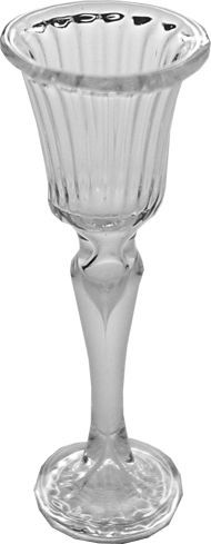 Dollhouse Square Cut Wine Glass 1:12 Scale Kitchen Dining - MiniatureCrush