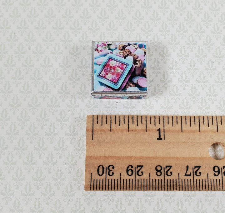 Dollhouse Square Sweets Tin Empty 1:12 Scale Miniature - MiniatureCrush