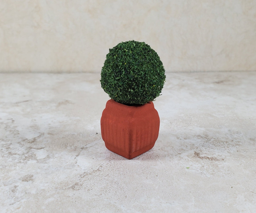 Dollhouse Square Terra Cotta Planter 1:12 Scale Miniature - MiniatureCrush