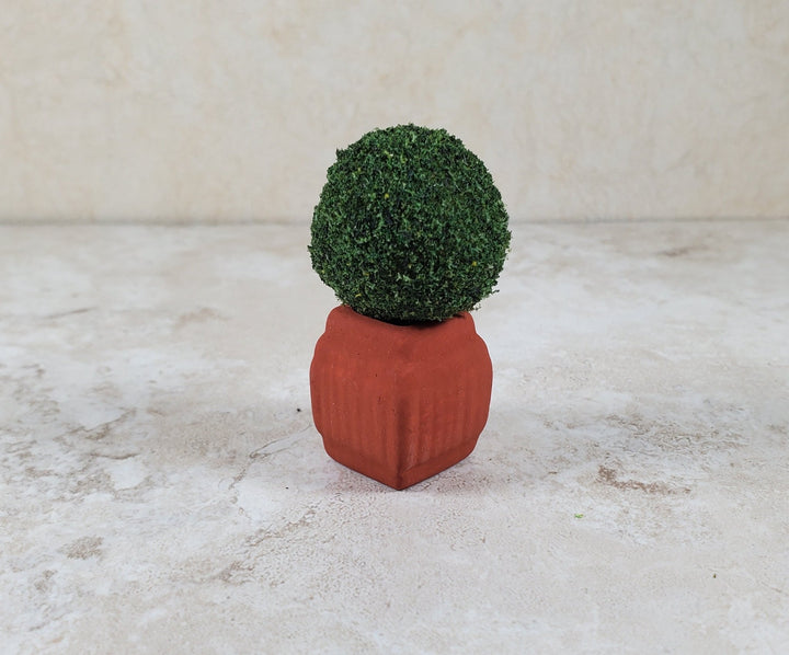 Dollhouse Square Terra Cotta Planter 1:12 Scale Miniature - MiniatureCrush