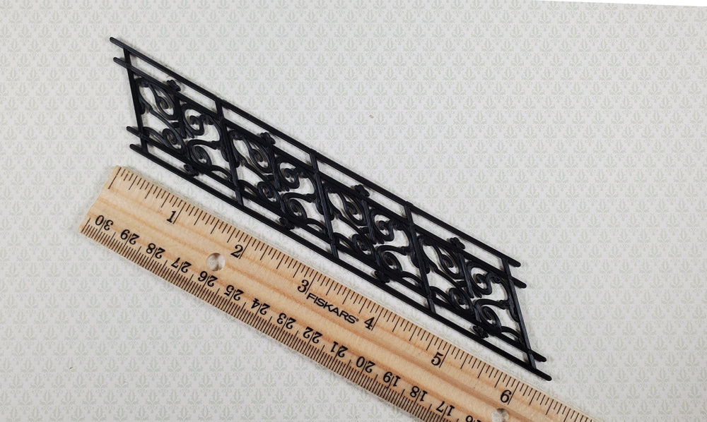 Dollhouse Stair Railing Angled Victorian or Georgian Style 1:12 Scale Miniature - Miniature Crush