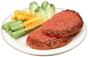 Dollhouse Steak Dinner with Vegetables 1:12 Scale Miniature Food - MiniatureCrush