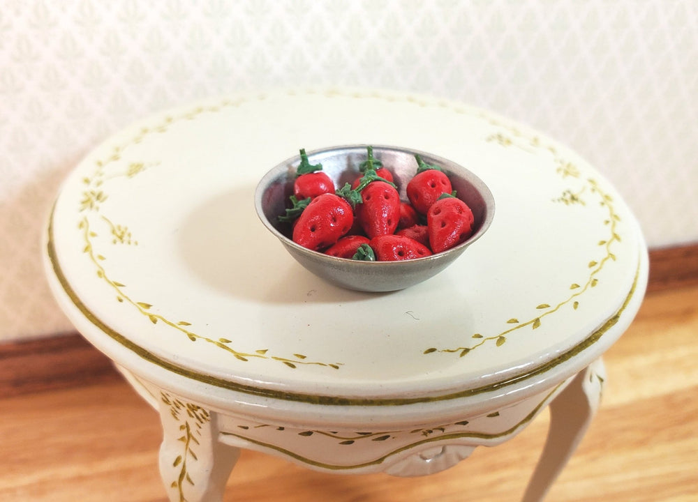 Dollhouse Strawberries Set of 12 1:12 Scale Miniature Fruit Food Kitchen Grocery - MiniatureCrush