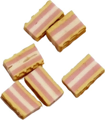 Dollhouse Strawberry Wafer Cookies 1:12 Scale Miniature Food Bakery Treat - MiniatureCrush