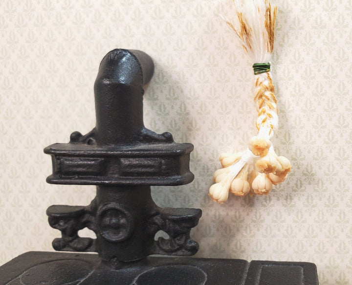 Dollhouse String of Garlic 1:12 Scale Miniature Food Kitchen Grocery - MiniatureCrush