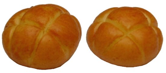 Dollhouse Sweet Bread Set of 2 1:12 Scale Miniature Kitchen Food Bakery - MiniatureCrush