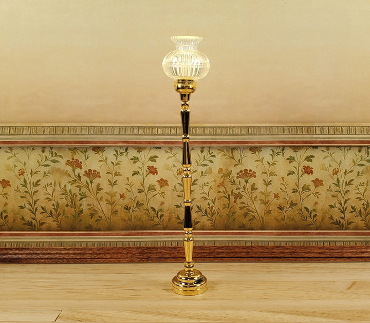 Dollhouse Tall Floor Lamp Battery Light Torchiere 1:12 Scale Miniature - MiniatureCrush