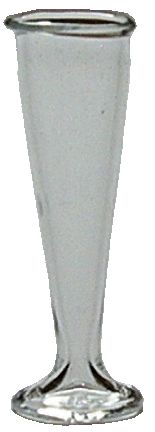 Dollhouse Tall Glass Flute 1:12 Scale Miniature Kitchen Dining Drink - MiniatureCrush