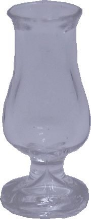 Dollhouse Tall Hurricane Drink Glass or Pedestal Vase 1:12 Scale Miniature - MiniatureCrush
