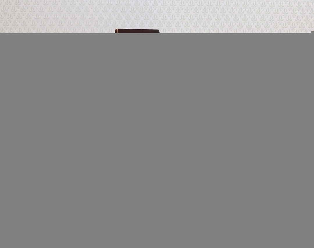 Dollhouse Tall Modern Bar Chair with Padded Seat Walnut 1:12 Scale Furniture - MiniatureCrush