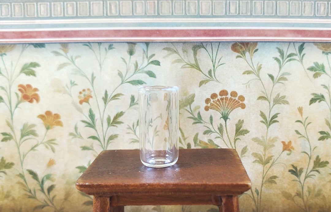 Dollhouse Tall Water Glass Clear 1:12 Scale Miniature Real Glass - MiniatureCrush