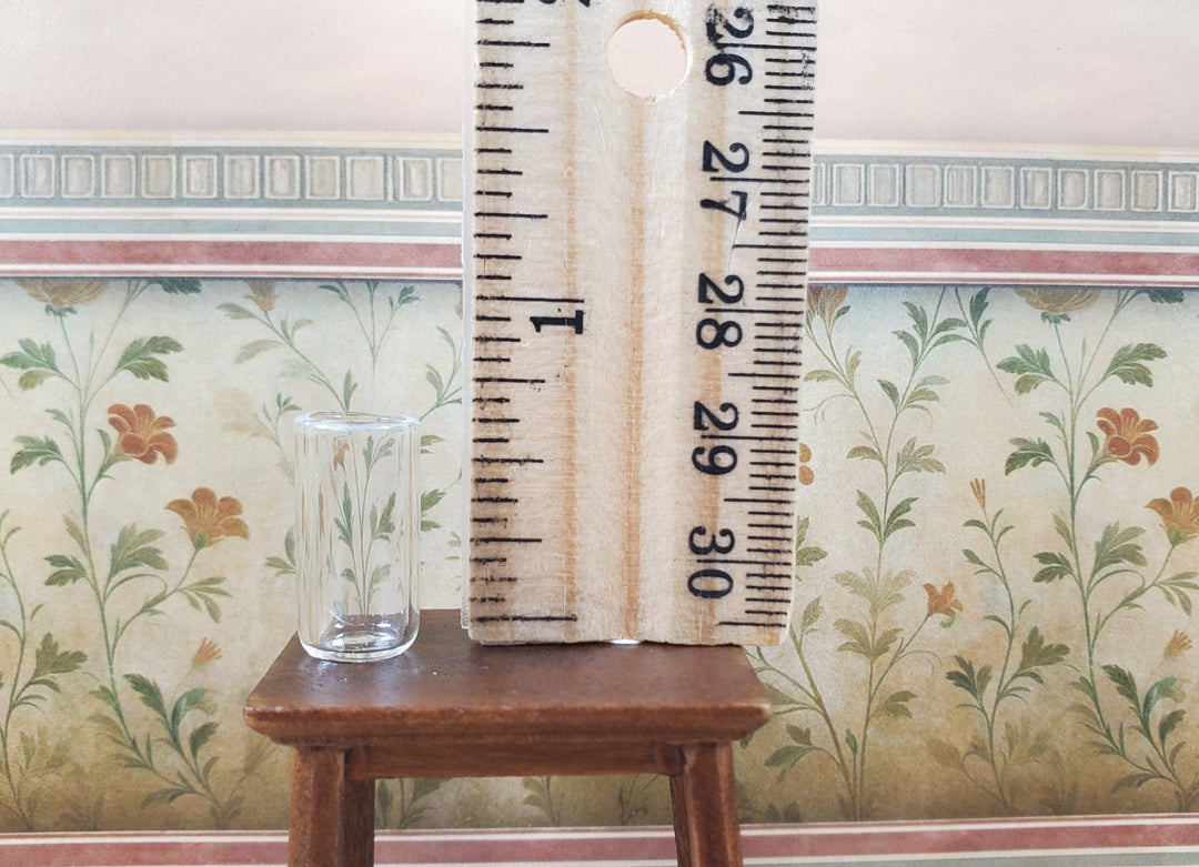 Dollhouse Tall Water Glass Clear 1:12 Scale Miniature Real Glass - MiniatureCrush