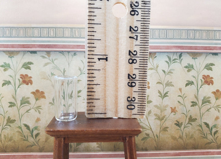 Dollhouse Tall Water Glass Clear 1:12 Scale Miniature Real Glass - MiniatureCrush
