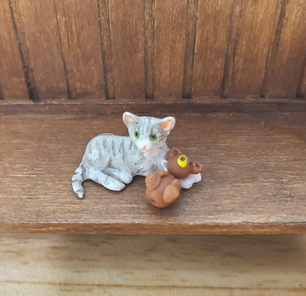 Dollhouse Teddy Bear Small 1:12 Scale Miniature Toys Accessories Decor - MiniatureCrush