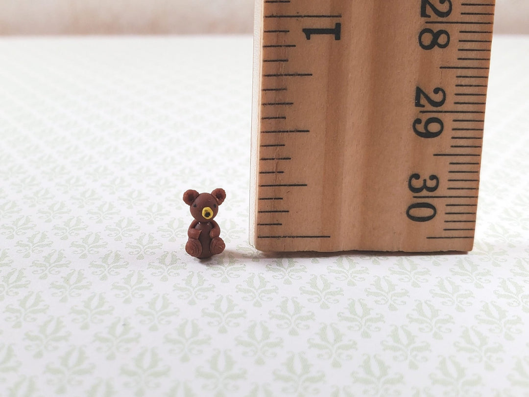 Dollhouse Teddy Bear Small 1:12 Scale Miniature Toys Accessories Decor - MiniatureCrush