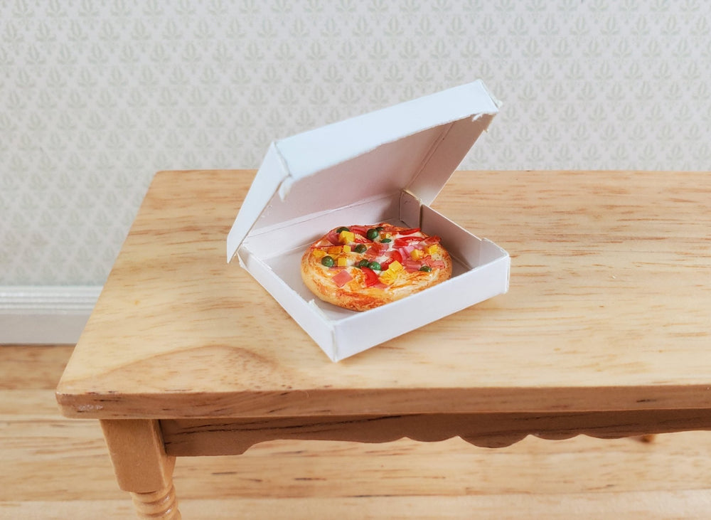 Dollhouse The Works Pizza in a Box 1:12 Scale Miniature Food - MiniatureCrush