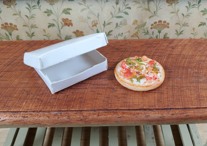 Dollhouse The Works Pizza in a Box 1:12 Scale Miniature Food - MiniatureCrush