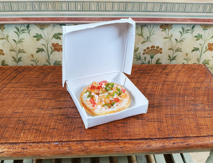 Dollhouse The Works Pizza in a Box 1:12 Scale Miniature Food - MiniatureCrush