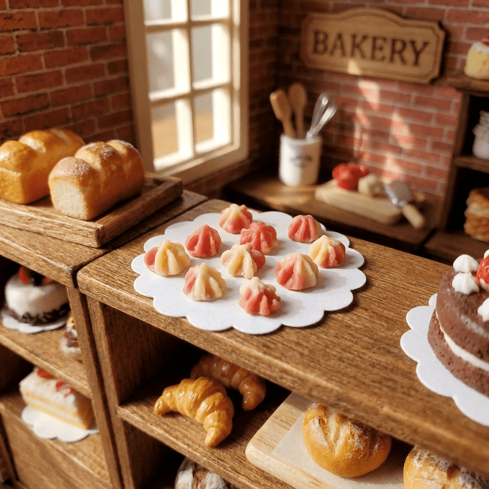 Dollhouse Tiny Cookies Set of 10 1:12 Scale Miniatures Food Groceries Bakery - MiniatureCrush