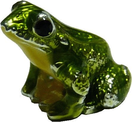 Dollhouse Tiny Green Frog Fairy Garden Accessory Diorama Animals Pets - MiniatureCrush