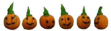 Dollhouse Tiny Jack O Lanterns Set of 6 1:12 Scale Miniature Kitchen Food Decor - MiniatureCrush
