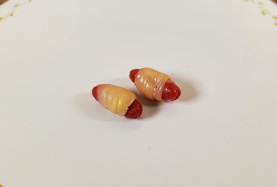 Dollhouse Tiny Pigs in a Blanket Mini Hot Dogs 1:12 Scale Miniature Food - MiniatureCrush