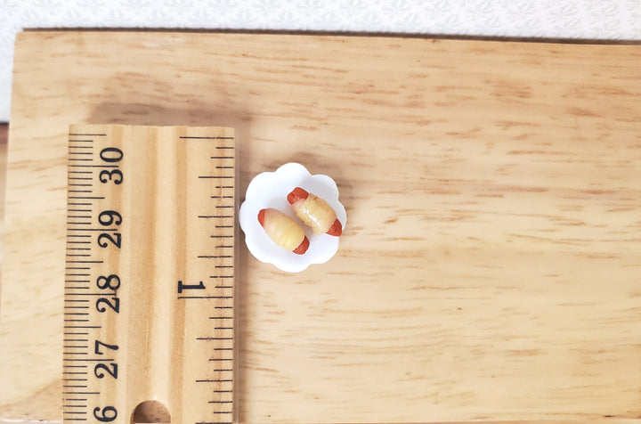 Dollhouse Tiny Pigs in a Blanket Mini Hot Dogs 1:12 Scale Miniature Food - MiniatureCrush