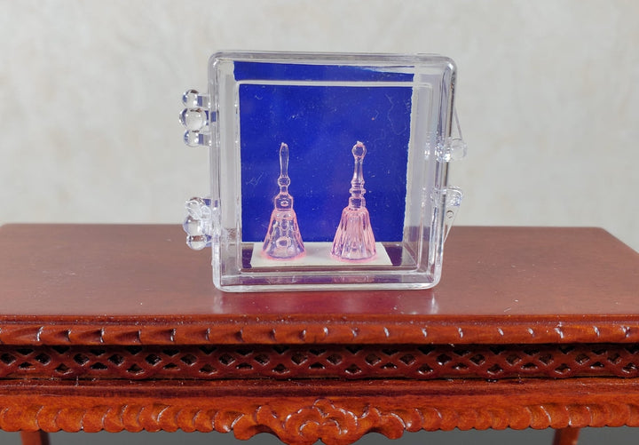 Dollhouse Tiny Pink Dinner Bell Set 1:12 Scale by Chrysnbon Miniatures - MiniatureCrush