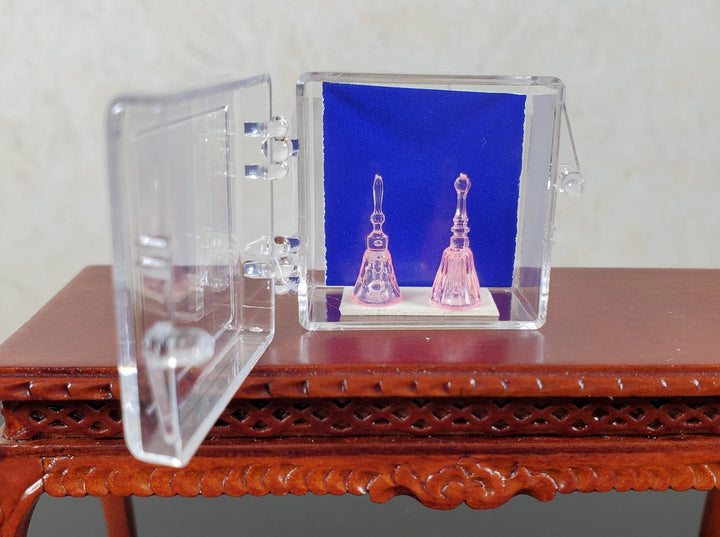 Dollhouse Tiny Pink Dinner Bell Set 1:12 Scale by Chrysnbon Miniatures - MiniatureCrush