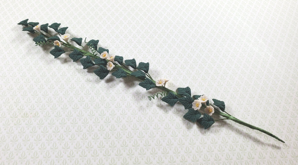 Dollhouse Trailing White Nightshade Vine 1:12 Scale Miniature Garden Plant - MiniatureCrush