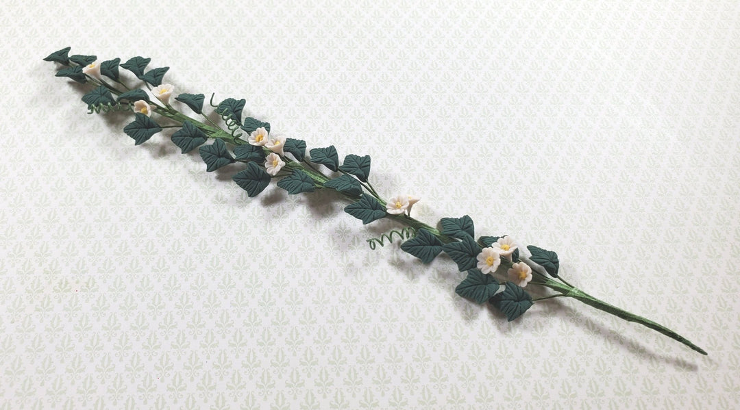 Dollhouse Trailing White Nightshade Vine 1:12 Scale Miniature Garden Plant - MiniatureCrush