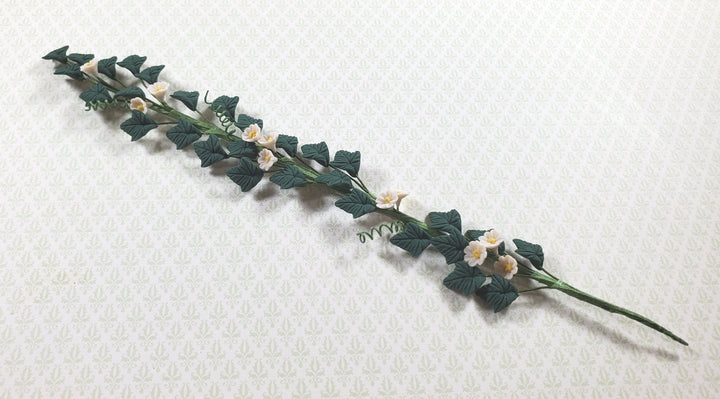 Dollhouse Trailing White Nightshade Vine 1:12 Scale Miniature Garden Plant - MiniatureCrush
