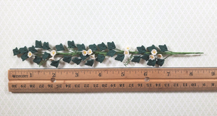 Dollhouse Trailing White Nightshade Vine 1:12 Scale Miniature Garden Plant - MiniatureCrush