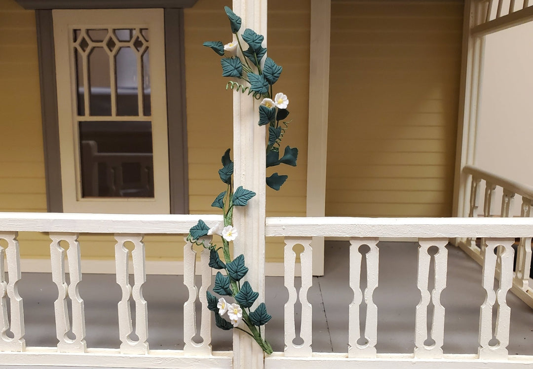 Dollhouse Trailing White Nightshade Vine 1:12 Scale Miniature Garden Plant - MiniatureCrush