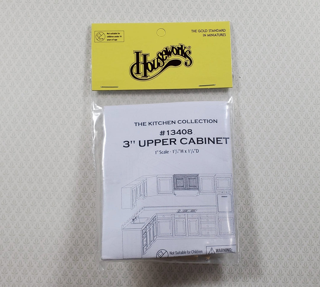 Dollhouse Upper Cabinet DIY Kit 1:12 Scale Miniature Houseworks 13408 - MiniatureCrush