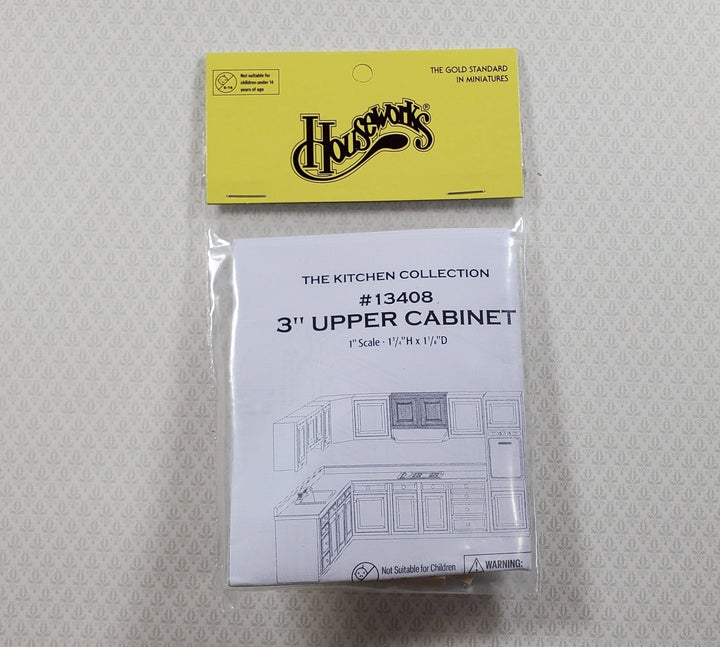 Dollhouse Upper Cabinet DIY Kit 1:12 Scale Miniature Houseworks 13408 - MiniatureCrush