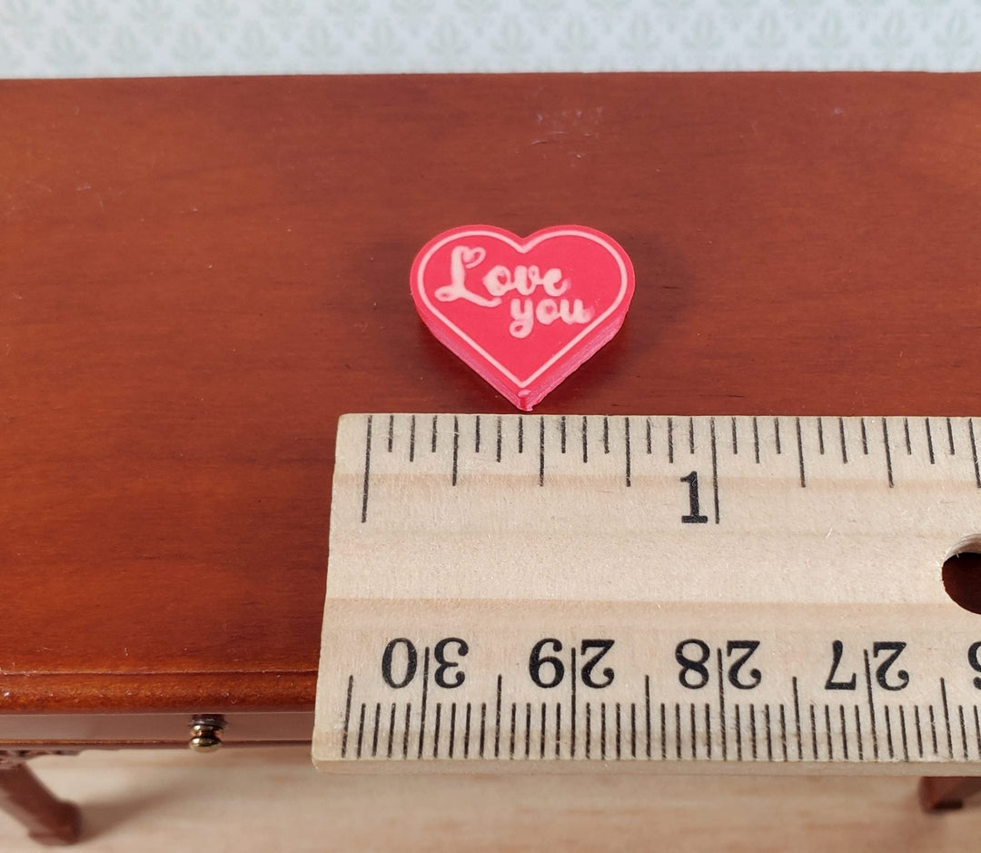 Dollhouse Valentine's Day Heart Box with Chocolate Candy 1:12 Scale Miniature - Miniature Crush