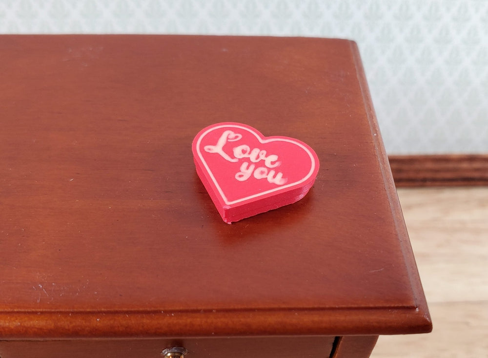 Dollhouse Valentine's Day Heart Box with Chocolate Candy 1:12 Scale Miniature - Miniature Crush