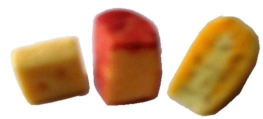 Dollhouse Various Cheese Wedges Set of 3 1:12 Scale Miniature Food Handmade - MiniatureCrush