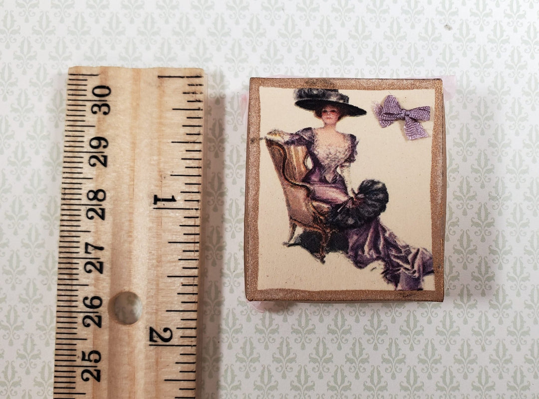 Dollhouse Victorian Corset in Box 1:12 Scale Miniature Clothes Decoration Purple - Miniature Crush