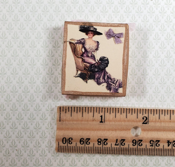 Dollhouse Victorian Corset in Box 1:12 Scale Miniature Clothes Decoration Purple - Miniature Crush