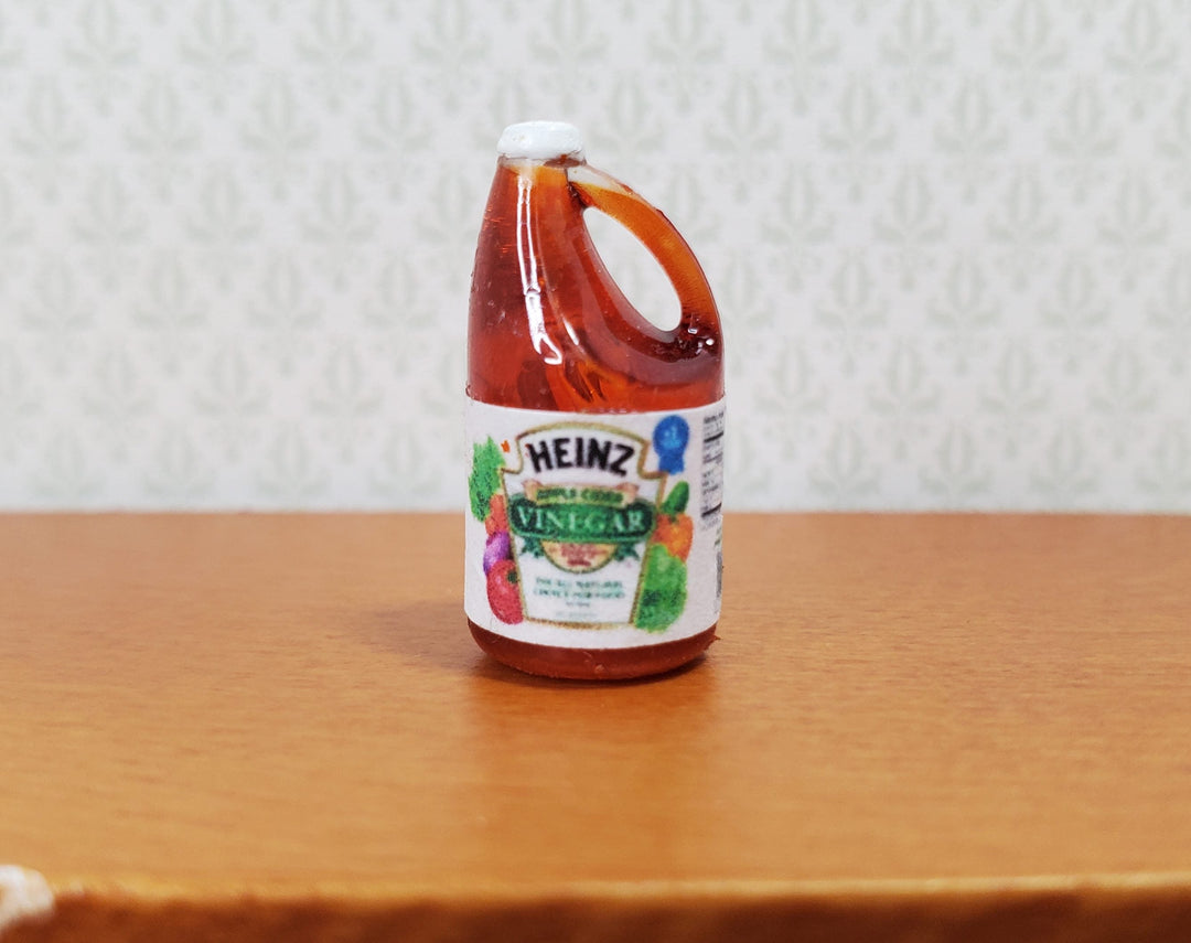 Dollhouse Vinegar Apple Cider Gallon Jug Bottle 1:12 Scale Miniature Groceries - MiniatureCrush
