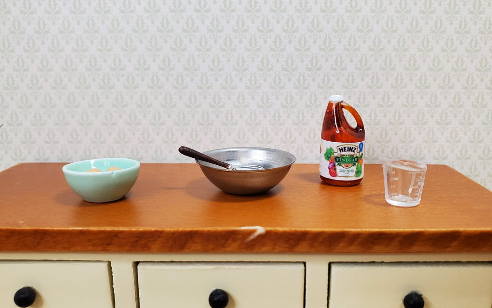 Dollhouse Vinegar Apple Cider Gallon Jug Bottle 1:12 Scale Miniature Groceries - MiniatureCrush