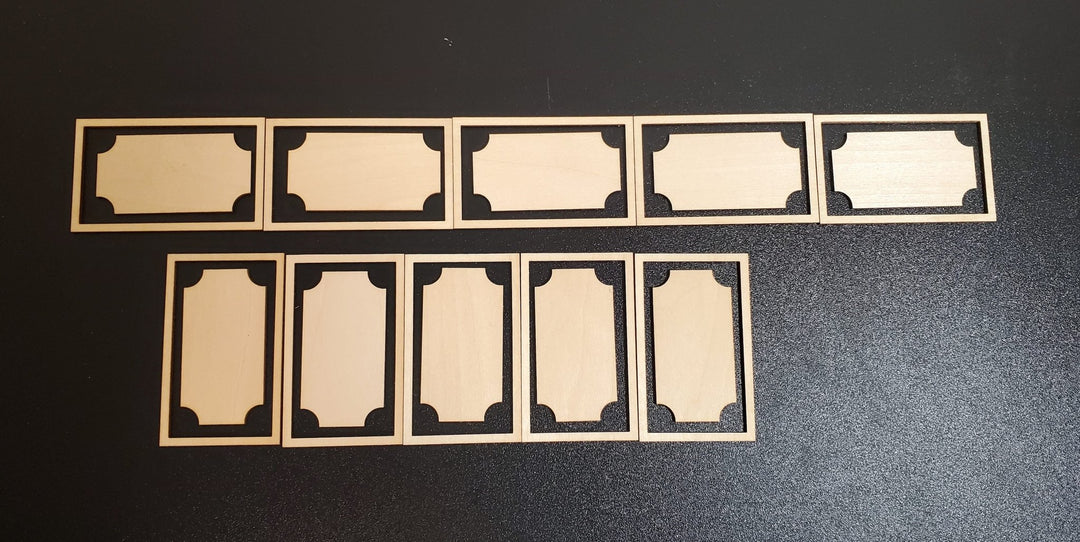 Dollhouse Wall Panels 2 Part 10 pieces 1:12 Scale DIY Miniatures Classic Style - MiniatureCrush
