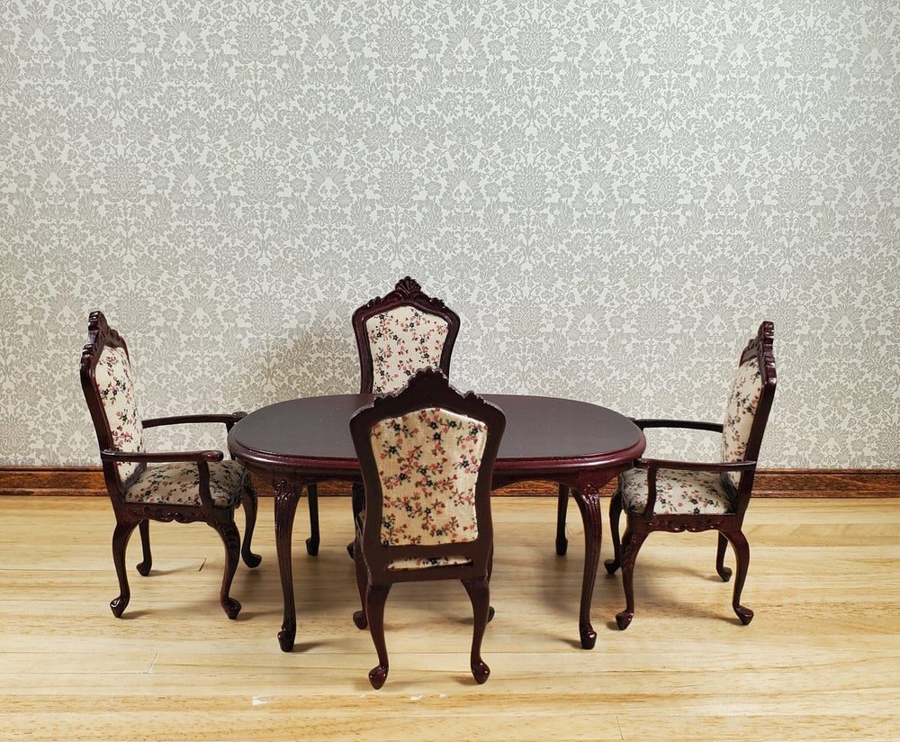 Dollhouse Wallpaper Berkshire Damask Gray Cream Bradbury & Bradbury 1:12 Scale - MiniatureCrush