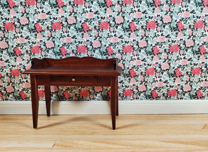 Dollhouse Wallpaper Coral Floral 1:12 Scale by MiniatureCrush - MiniatureCrush